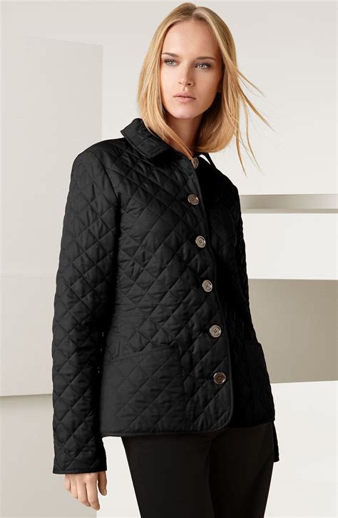 burberry quilted jacket street style|Burberry brit quilted jacket women.